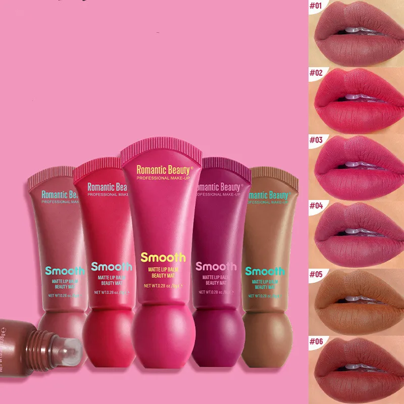 Matte Soft Mist Langanhaltender Lippenstift Farbenfroher Aufhellender Lipgloss Leicht Aufzutragender Lippen-Mud Cheek Boost Lippen-Make-up