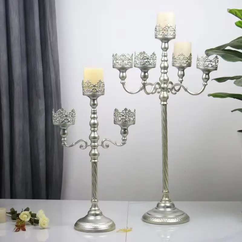

Горячая распродажа: Серебряные подставки для свечей, декоративные элементы для свадеб и мероприятий, канделябры для стола