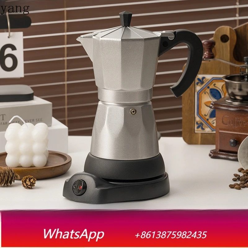 

Yjq electric pot with its own base electric all-aluminum coffee machine retro home