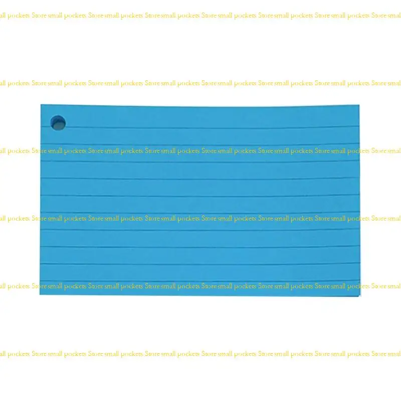 R1WD Flash Cards Revisions Cards Lined Index Cards with Binding Rings for Office