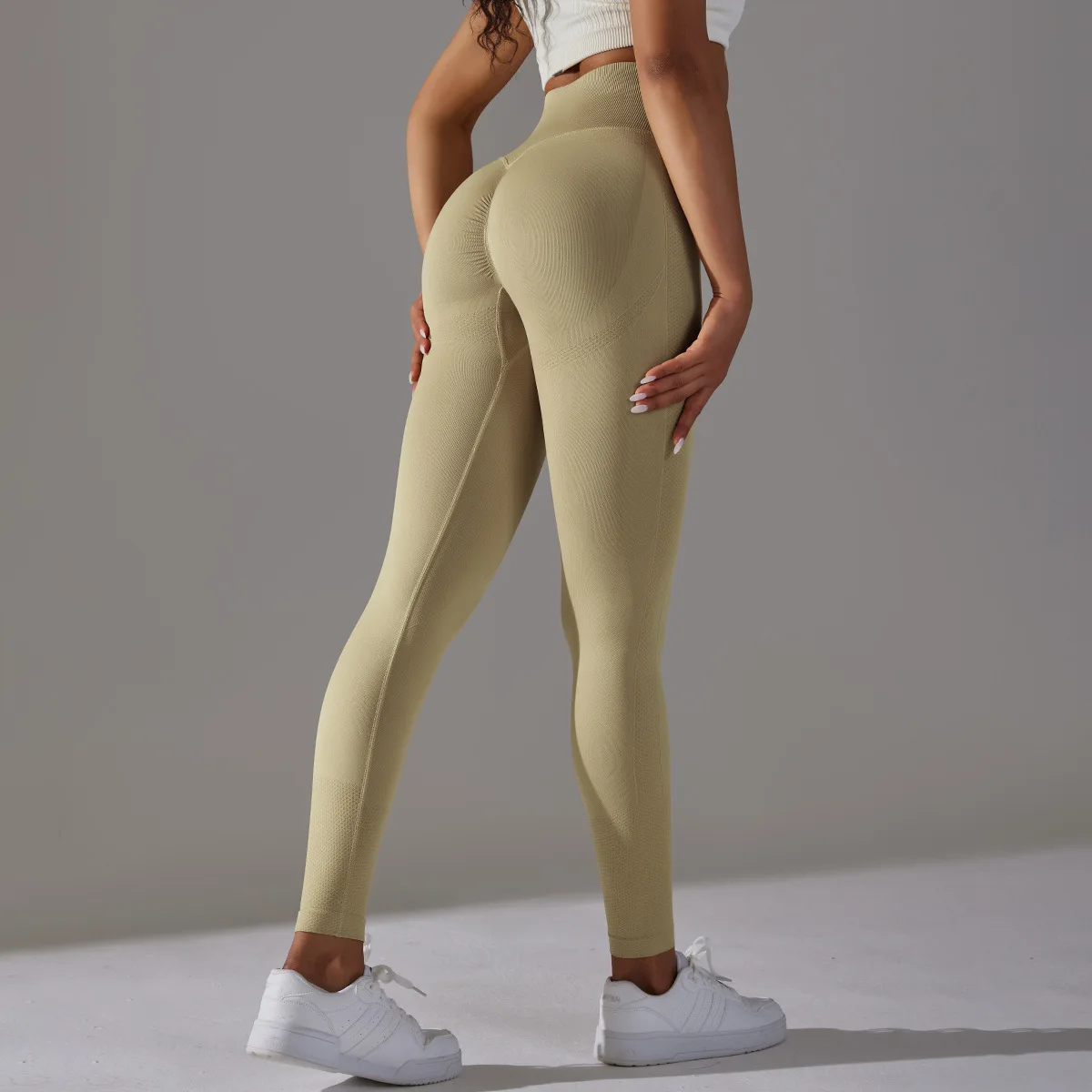 Mallas adelgazantes Push Up de cintura alta para mujer, pantalones de Yoga sin costuras, entrenamiento de Fitness, ciclismo, deportes, gimnasio,