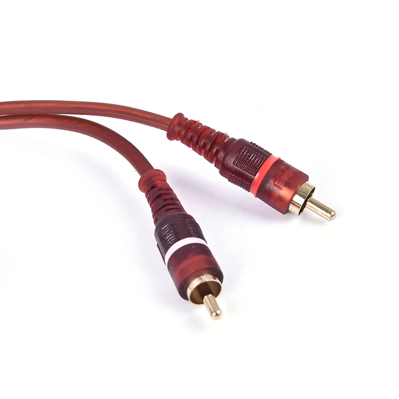 New Arrival 1pc 1.5M Cable, Dual RCA Male to Dual 6.35mm 1/4 inch Male Mixer Audio Cable