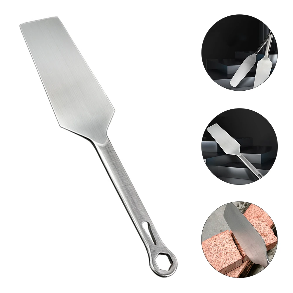

Stainless Steel Brick Knife 3-8 Double Sided Tile Spatula Gauging Trowel Construction Tools Mud Board Mortar Spreading Leveling
