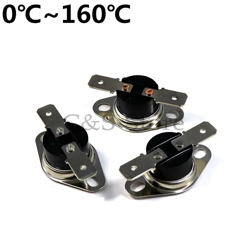 2pcs Bimetal thermostat KSD301 10A/250V 0C~250C Temperature Switch Thermal Control 75C 85C 95C 105C 125C 135C 145C 180C Degree