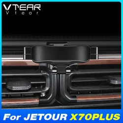 Vtear Phone Holder Cover Automotive Clip Mount Display Dashboard Support Bracket Interior Accessories For JETOUR X70 PLUS 21-23
