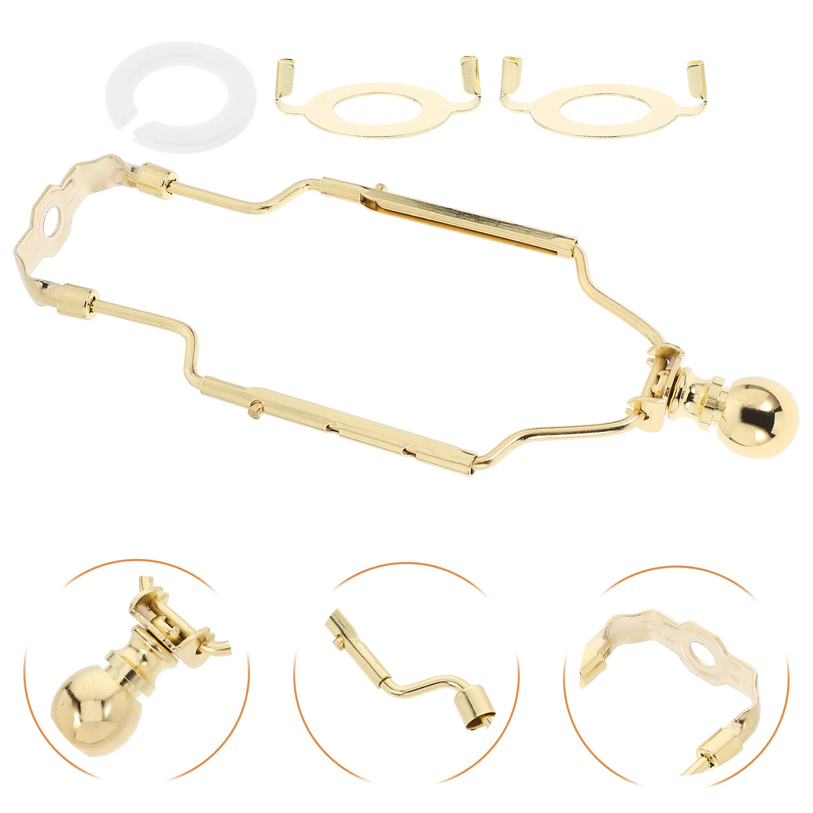 

Комплект металлических регулируемых держателей для абажуров (кронштейнов) для напольных и настольных ламп, для самостоятельной сборки, ремонта и модернизации, устойчивые, простые в установке