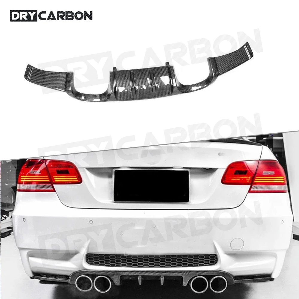 

Carbon Fiber Car Rear Bumper Diffuser Lip Spoiler for BMW 3 Series E92 M3 2008-2013 Rear Diffuser Car Styling Body Kits FRP