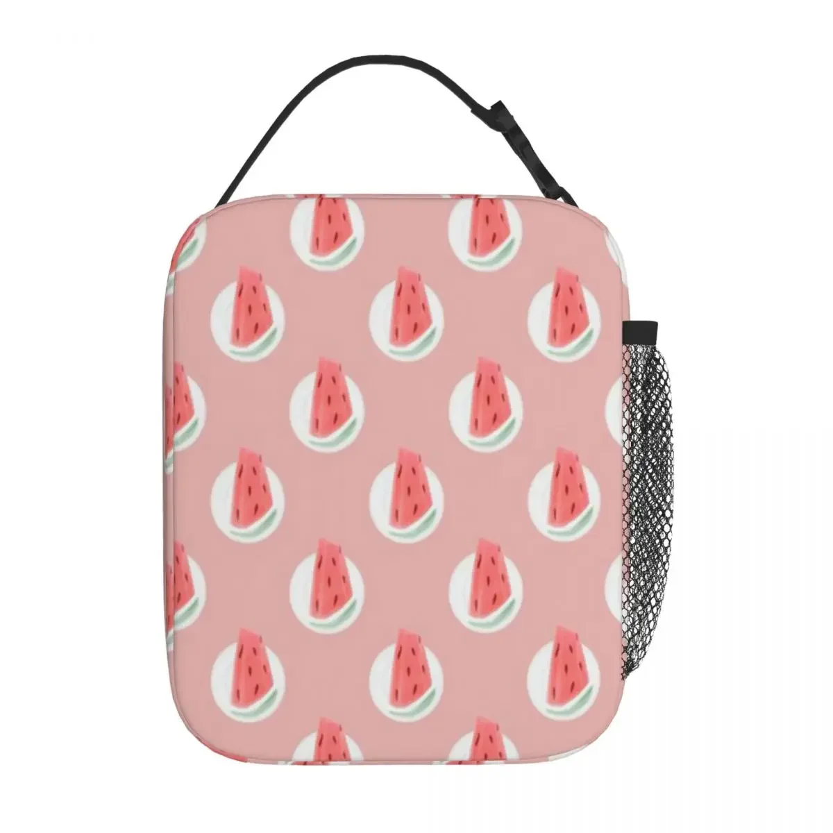 Hot Sale Slice Of Watermelon Hip Hop Canvas Lunch Bag Office Daily Bento Bag