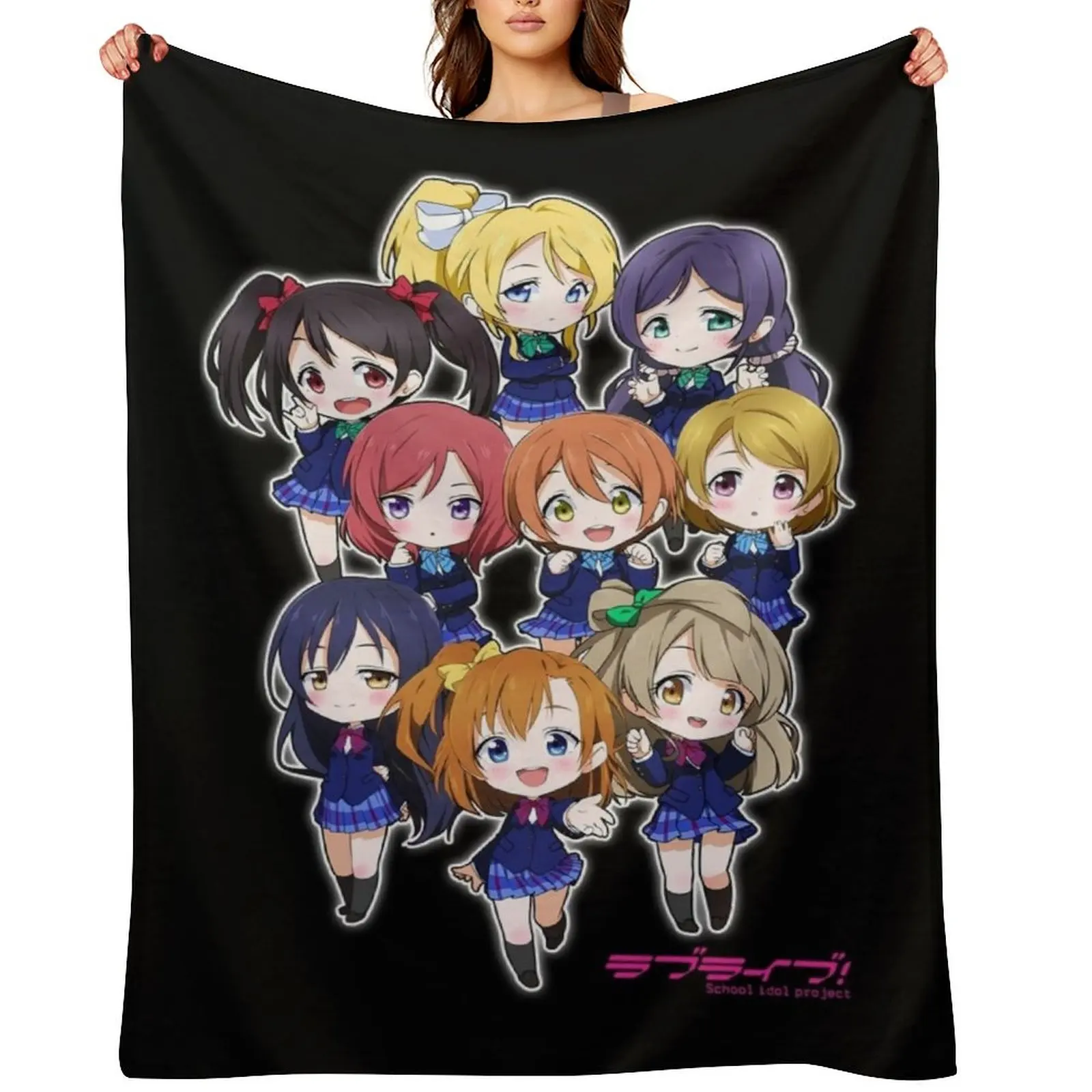 

LOVE LIVE! SCHOOL IDOL PROJECT Throw Blanket Retros Quilt Vintage Thin Blankets