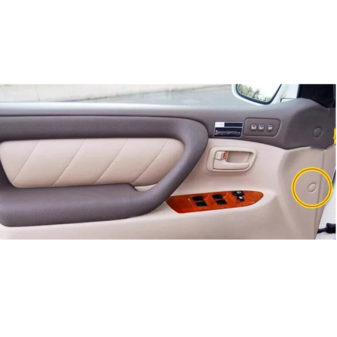 

9095001800 Car Door Panel Screw Cover Cap Fit For Toyota Land Cruiser LC100 4500 4700 Lexus LX470 Beige Plastic