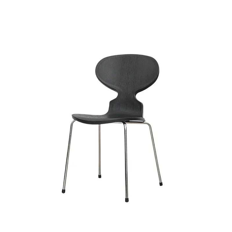 Ant chair Nordic thickened plastic back chair designer home light luxury simple dining chair cafe negotiation