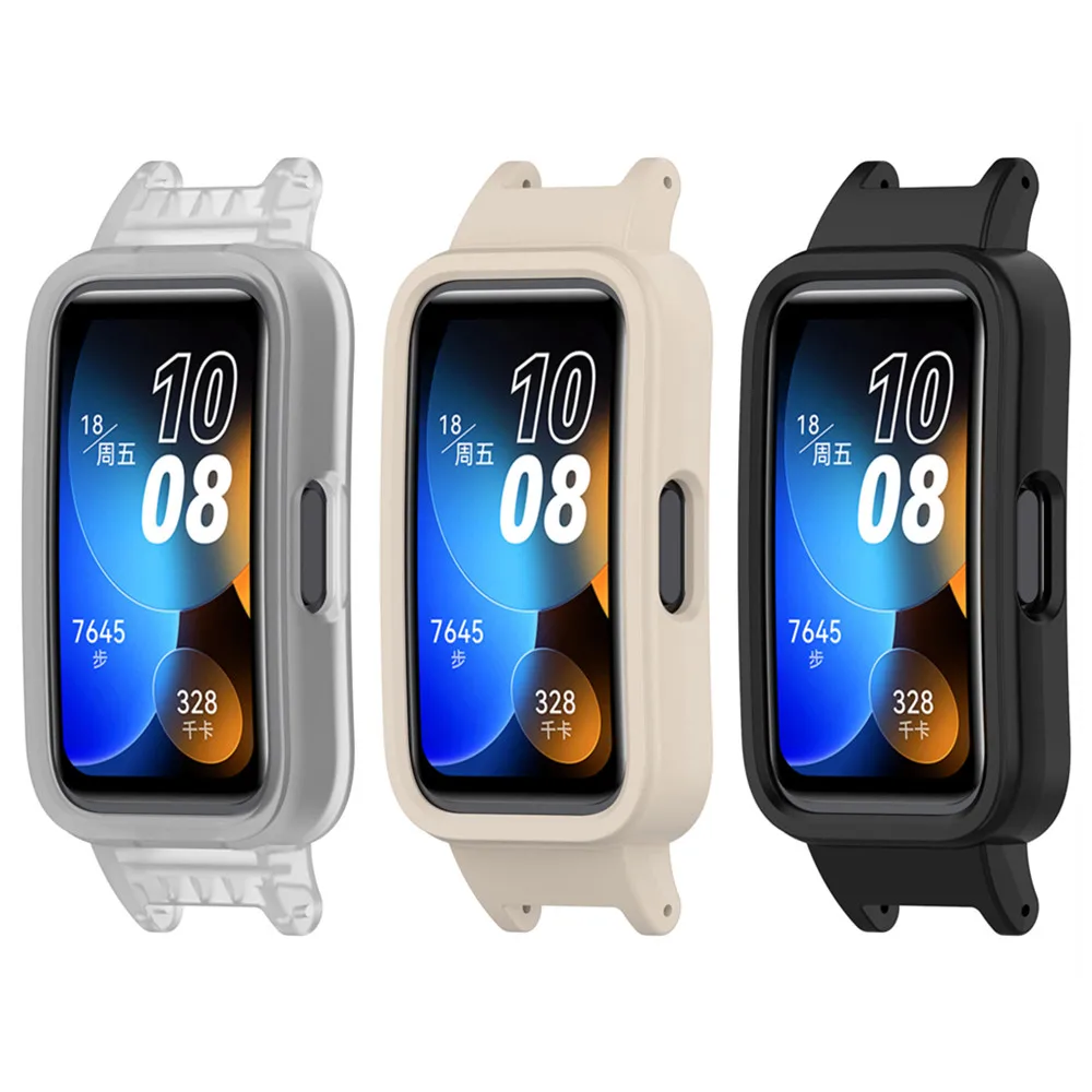 Funda para Huawei Band 10 9 8 10NFC 9NFC 8NFC PC de alta calidad reloj inteligente delgado protector medio envuelto a correa de 12mm/14mm