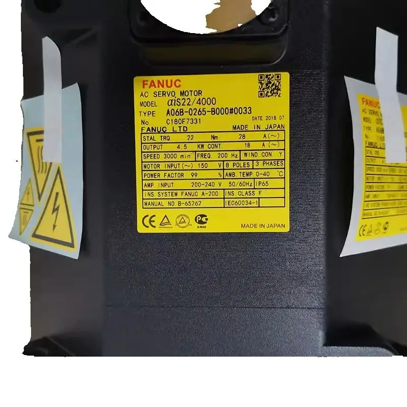 

A06B-0265-B000 Fanuc Motor warranty 3 months