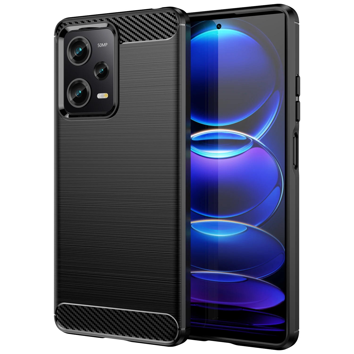 For Poco X5 Pro 5G Case For Xiaomi Poco X5 Pro Cover Funda Shell Cover Carbon Fiber Soft Silicone Bumper For Poco X5 Pro