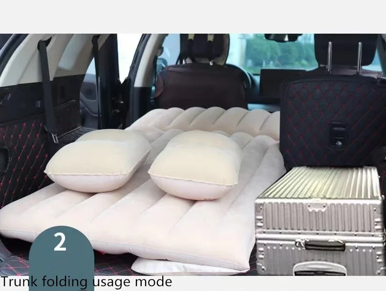 Letto da viaggio per auto materasso ad aria automatico tronco materassino gonfiabile sedile posteriore letti cuscini per esterni accessori per