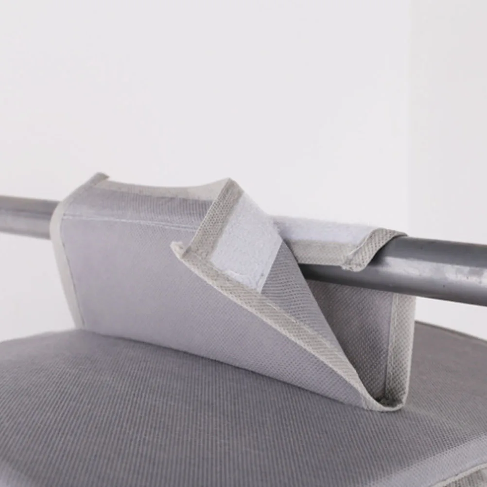 

10 Layers 30X15X120Cm Grey Non-Woven Hanging Storage Organizer Foldable Clothes Shoes Hats Handbags Pouch Home Bedroom Bathroom