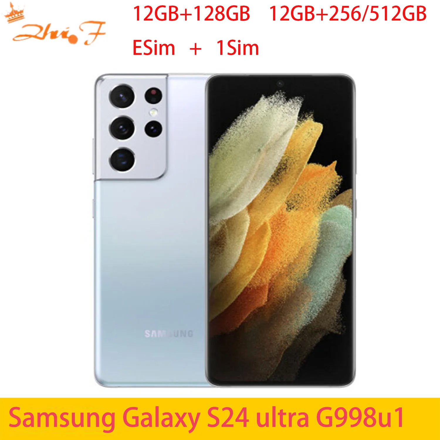 Samsung-Galaxy S21 Ultra 5G Smartphone, G998U, U1, 128 GB, 256 GB, 512 GB, Snapdragon, NFC, Octa Core, Original Unlocked, Cell P