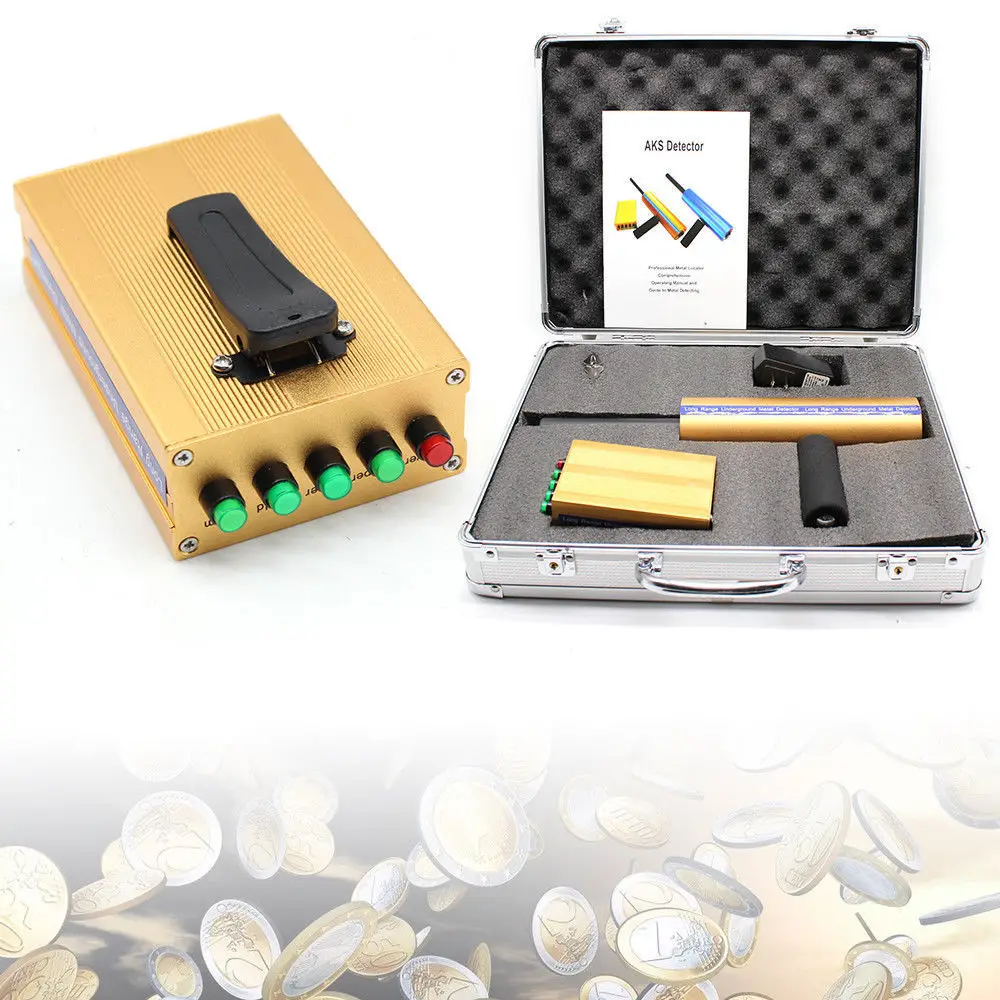 005 New Long Range AKS Gold Metal Detectors Machinery Detect Copper Silver Gold and Diam Underground Metal Detector