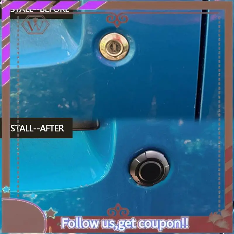 

A57E-2 шт. магнитная накладка на дверной отверстие для ключа автомобиля для Suzuki Jimny JB64 JB74 2019-2022, крышка дверного замка, внешние аксессуары