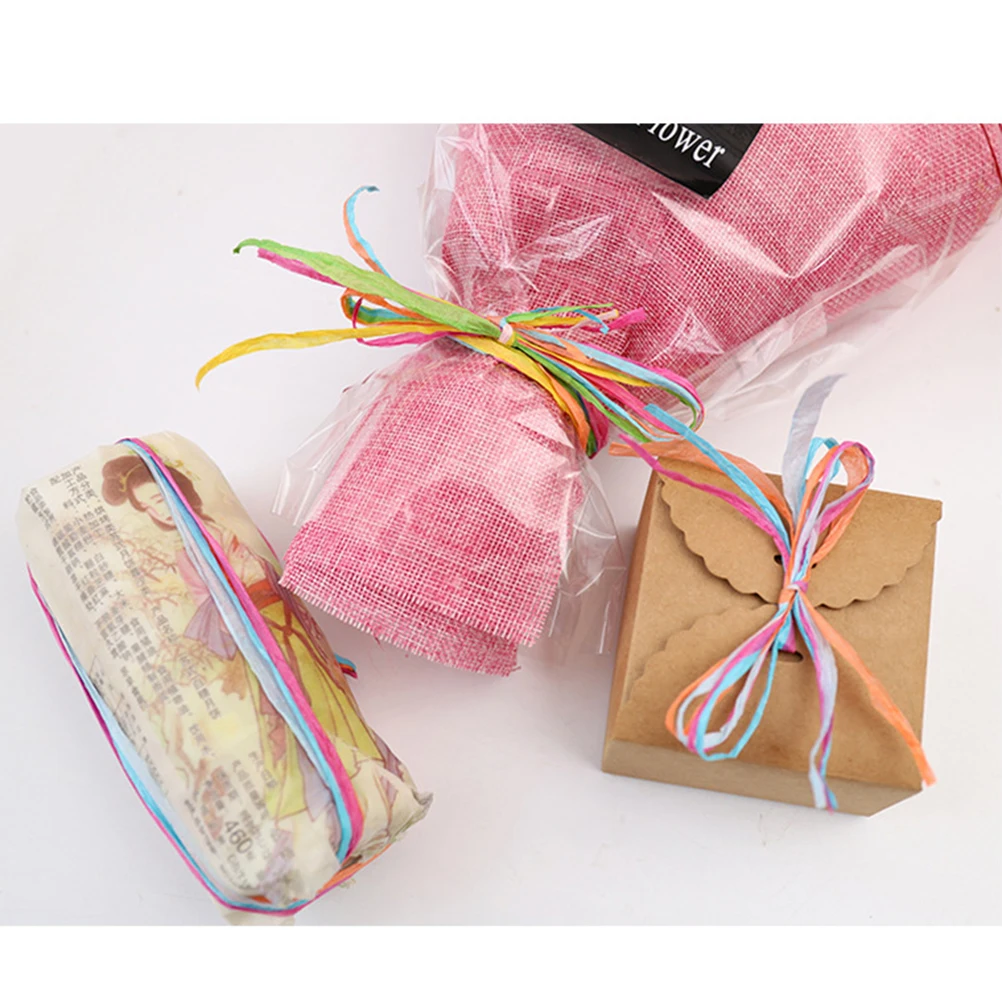 

Braided Rope Packaging Belt DIY Crafts Knitting Adhesive Tape Material for Baking Packing