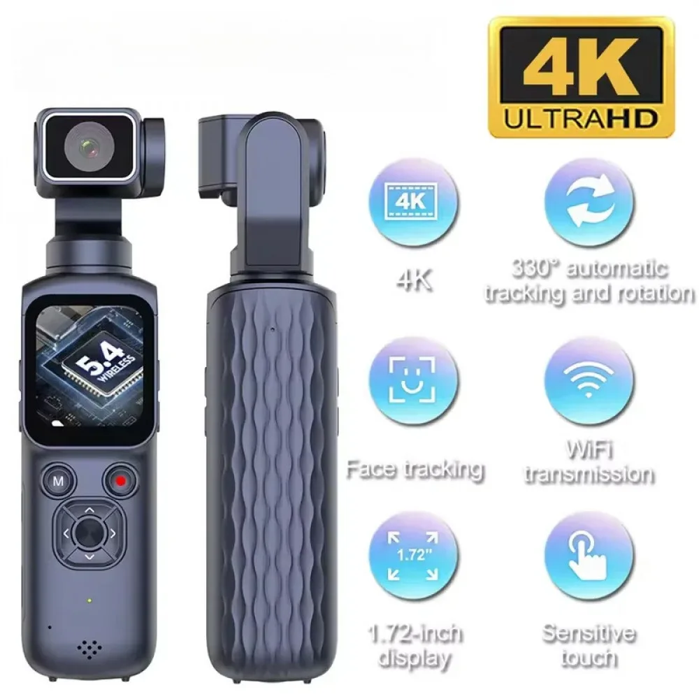 

4K Motorcycle Mini Recorder Finger WIFI Action Camera Lightweight POV Motorcycle Road Sport Cam Bicycle Vlog Pet Body Camera