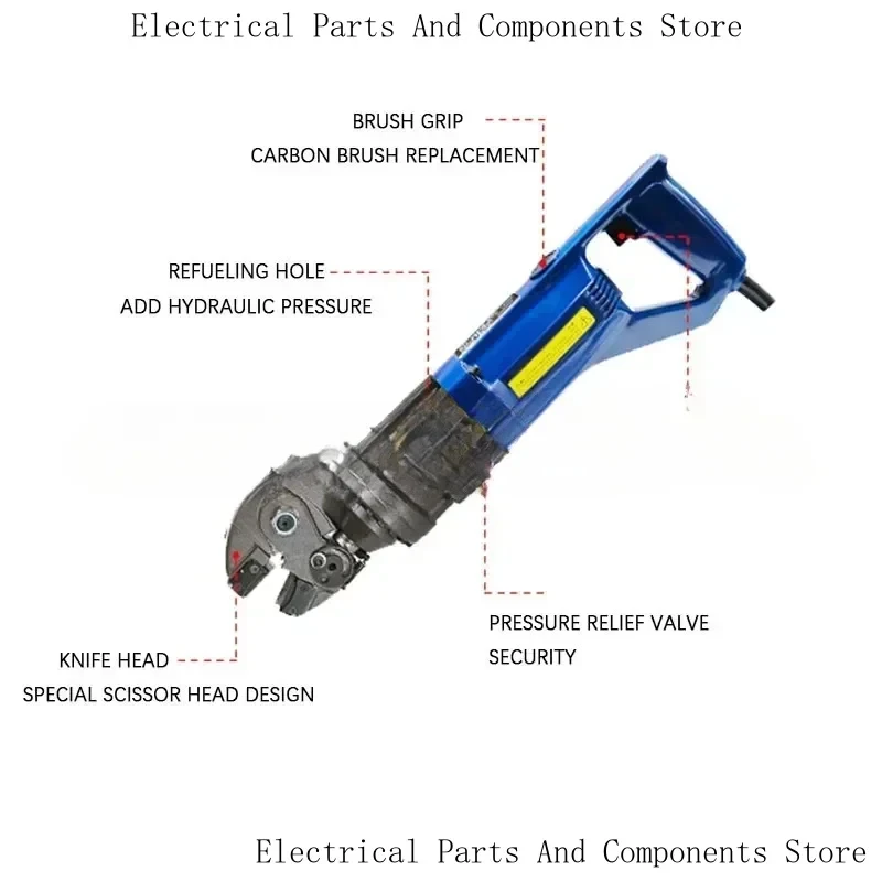HRC-20 Hydraulic Shear Portable Cutting Can Cut Various Cast Steel Rebar Scissor Tools