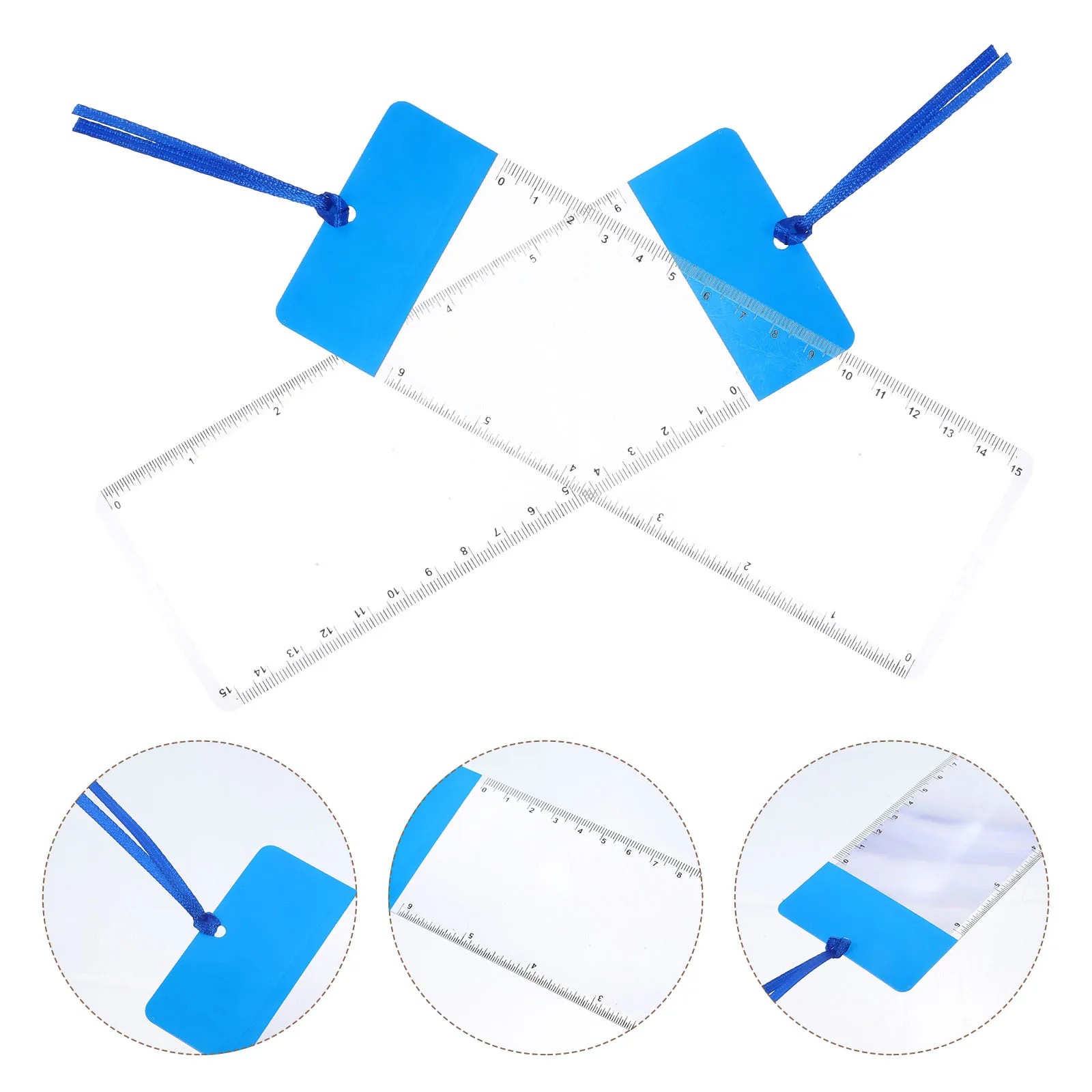 

10Pcs Sturdy PVC Bookmark Book Lovers Gift Thin Lightweight Ruler Office Use Teachers Reader Decorative