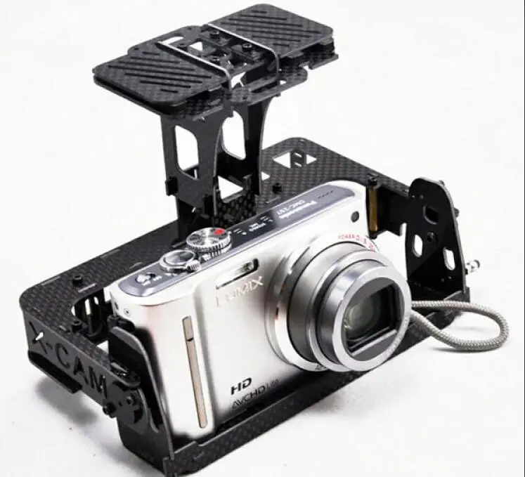 

X-CAM Carbon Fiber Camera Gimbal Mount PTZ CM140 Universal Version for GOPRO Sony NEX5 Card Camera