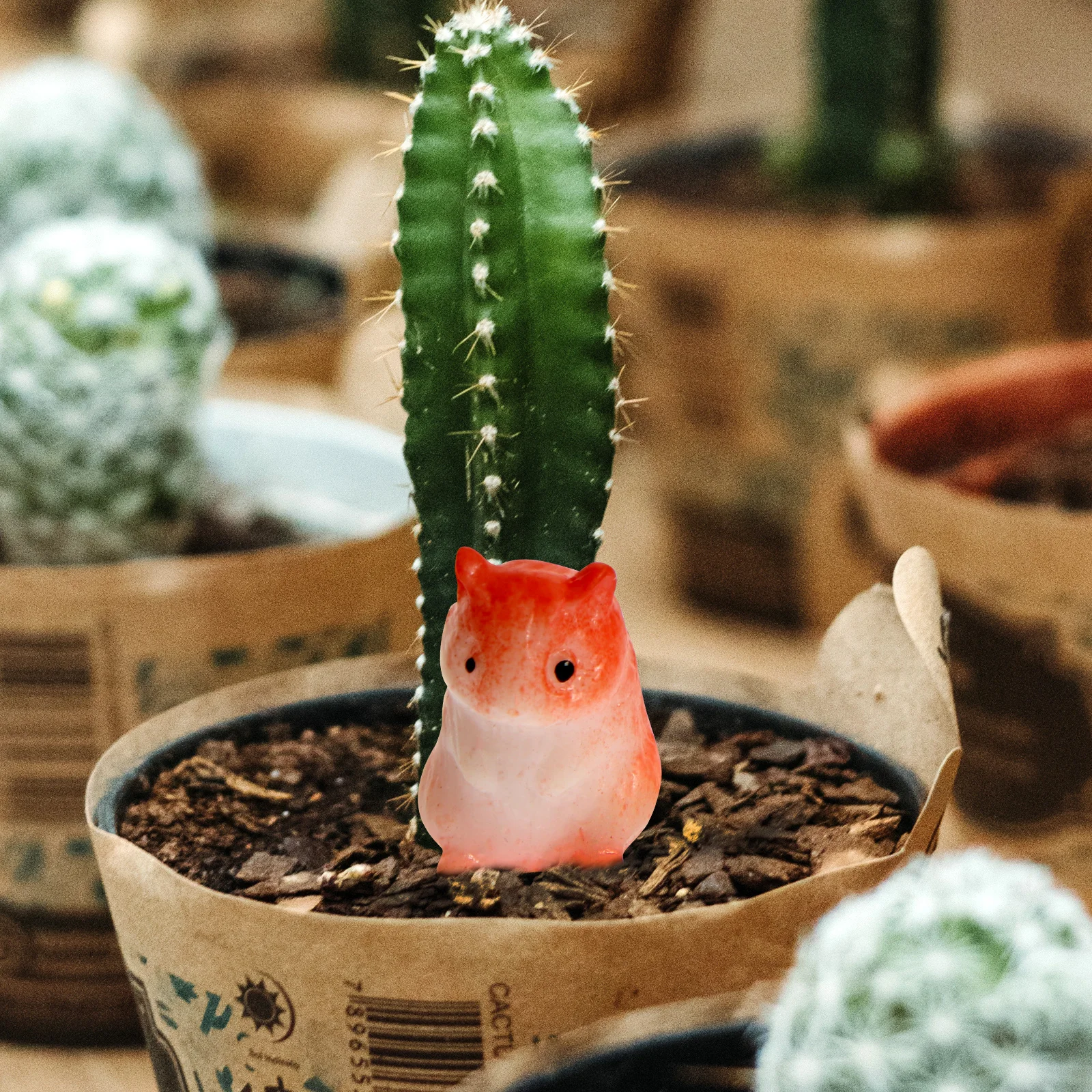 

10Pcs Hamster Shape Resin Crafts Micro Landscape Ornaments DIY Bonsai Garden Decorations Small Succulents Bonsai Decors