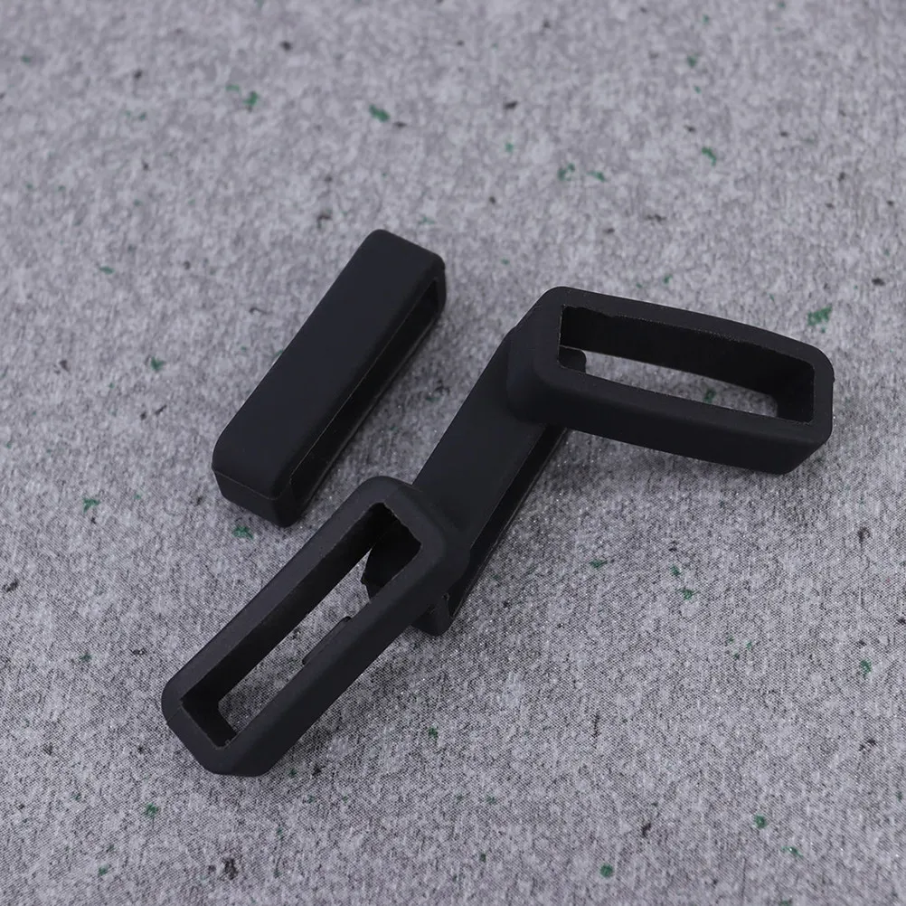 6Pcs Silicone Watch Strap Loop Durable Soft Replacement Rings for Watch Bands Keeper Retainer Fastener Ring