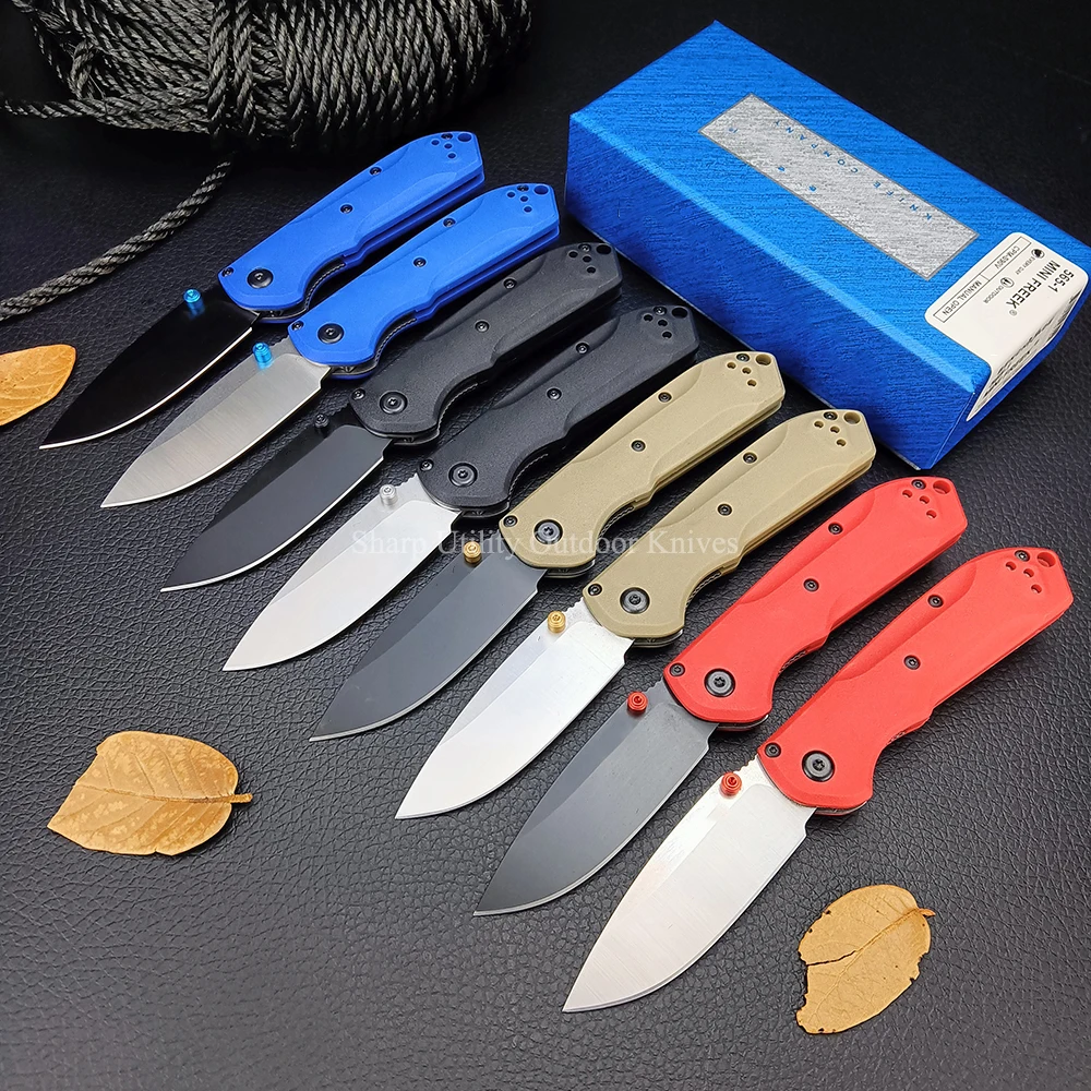 8 Colors BM Mini 565 EDC Knife Outdoor Survival Folding Knife Nylon Fiber Handle Pocketknives Hunting Camping Jackknife