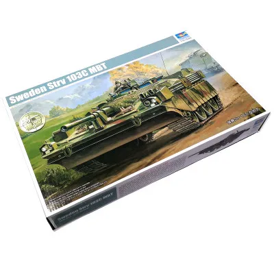 Trumpeter 00310 1/35 Sweden Strv 103C MBT Static Plastic Assembly Tank Model Kits For Adult Hobby Building Toys Collection DIY