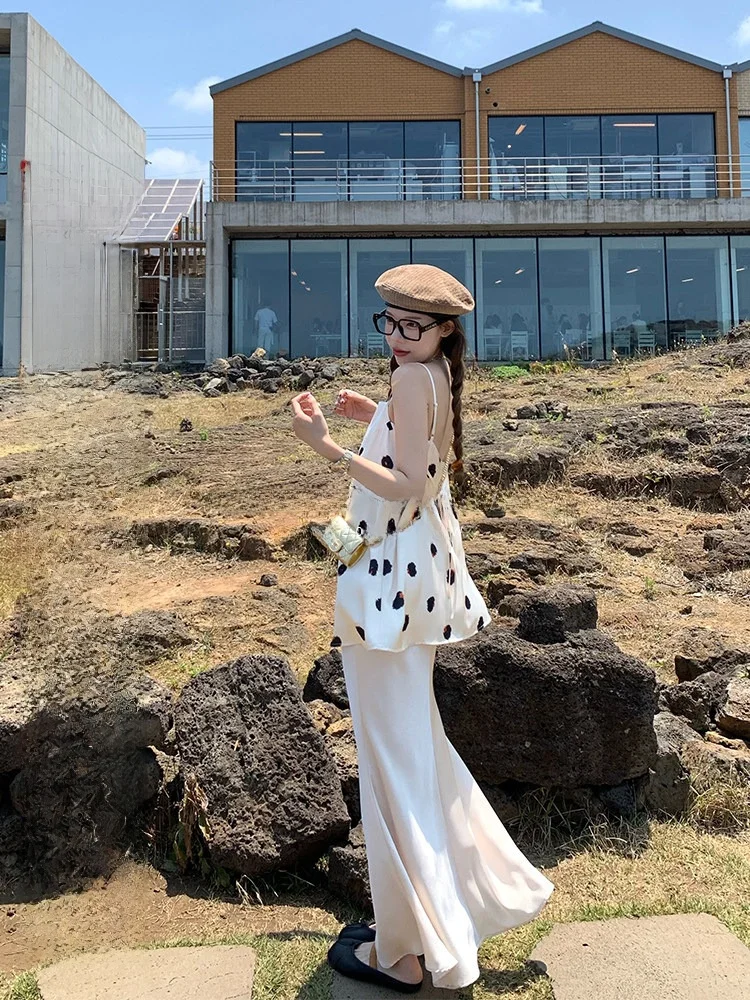 

Ele A-Line Midi Skirt Women's Summer High Waist Long Design Sensation Fi Tail Skirt Luu Tao Xi Er k Pattern Commute ...