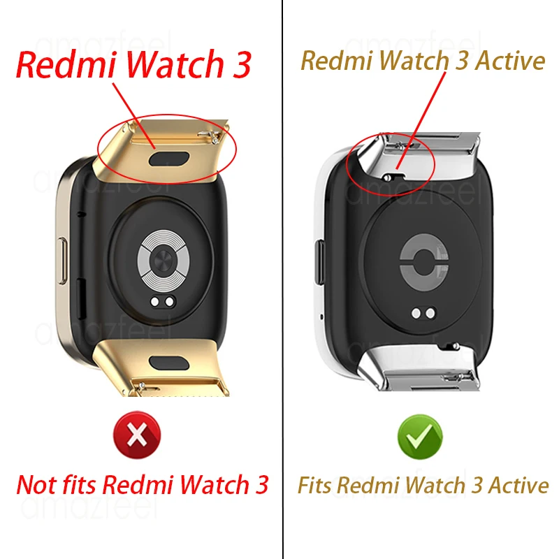 For Redmi Watch 3 Active Diamond Metal strap for Xiaomi redmi watch 3 active Watchband for redmi 3 active Replacement Bracelets