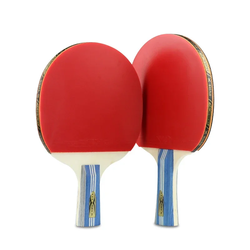 3 Star Table Tennis Racket Single-pack Table Tennis Racket Long Handle Short Handle Double-sided Pimple with Bag