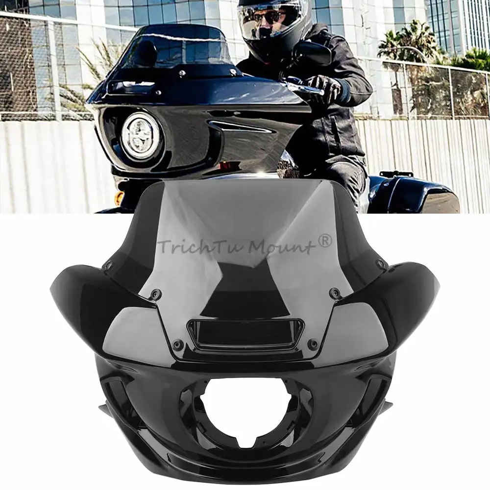 

Front Headlight Fairing Windshield Windscreen for Harley Softail LOW RIDER ST 2022-2024, EL DIABLO 2022 Motorcycle Accessories