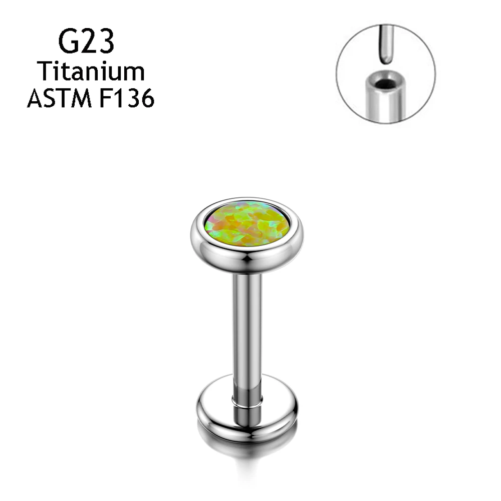G23 Titanium Nose Conch Cartilage Push Pin Insertion Studs