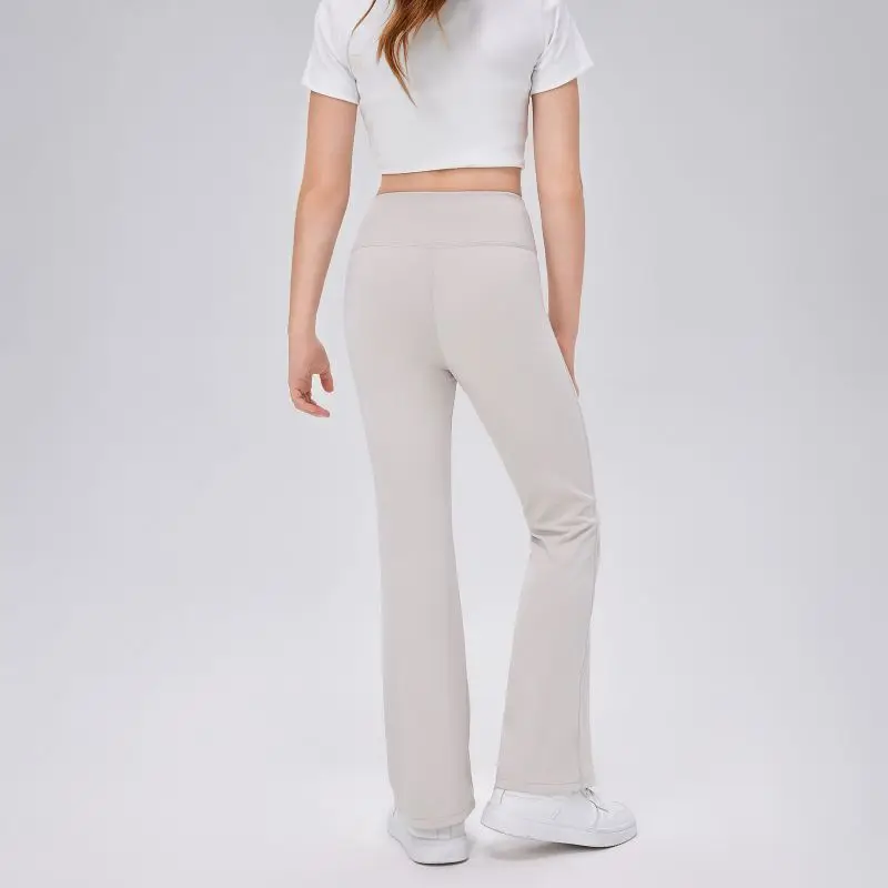 أطفال بنات اليوغا طماق تمتد مضيئة السراويل الجوارب الأطفال الرقص عادية بنطال ملاصق للجسم الاطفال رياضي تجريب الصالة الرياضية جرس قيعان #3