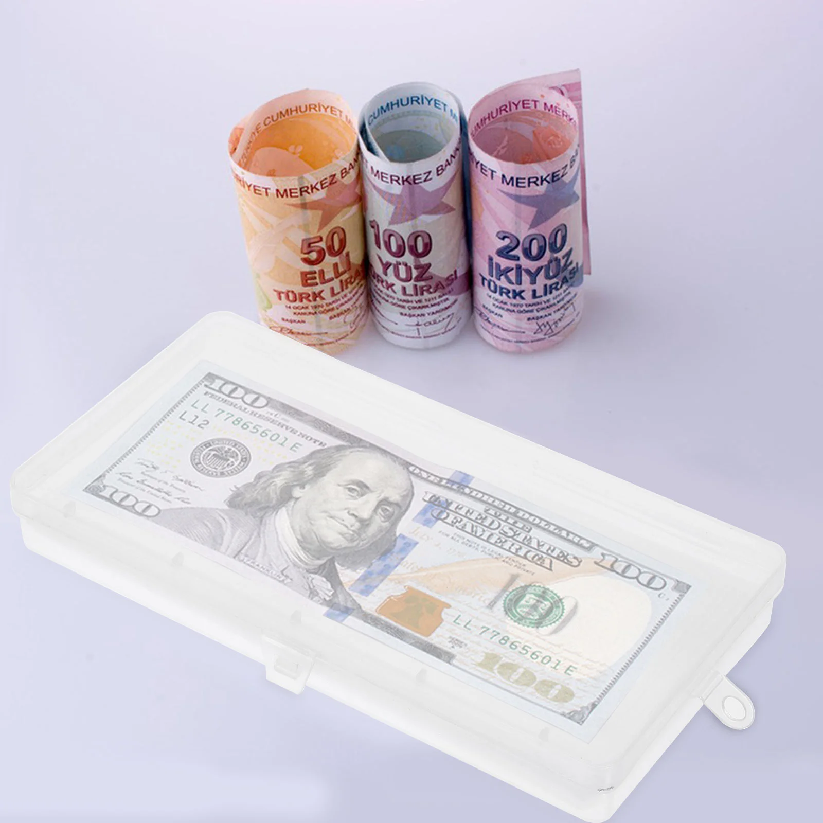 

Protector Banknote Protection Bag Pvc Abs Money Organizer for Cash Dollar Bill Sleeves