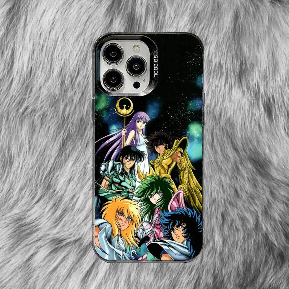 S-Saint Seiya Knights Zodiac لهاتف iPhone 17,16,15,14,13,12,11,X,8,7,Pro,Max,Plus,SE4,Air,Mini Durable Hard Shell Matte