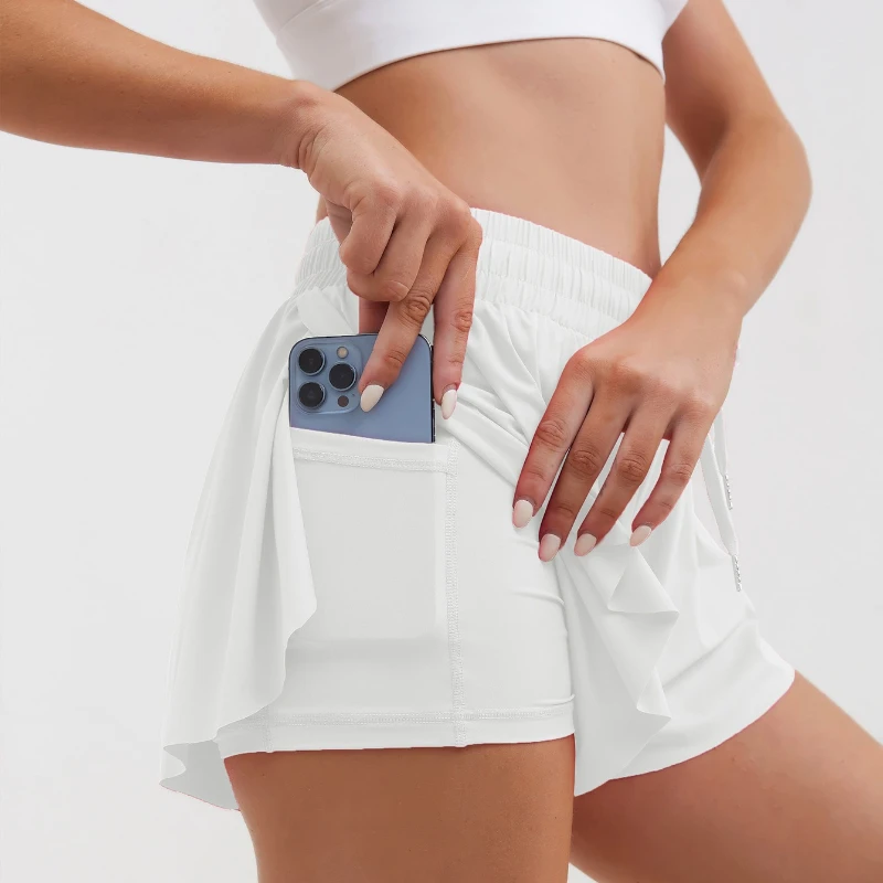 shorts-esportivos-femininos-respiraveis-cintura-com-cordao-elastico-design-com-forro-bolso-lateral-ideal-para-academia-yoga-corrida-e-uso-casual