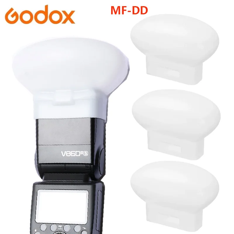 For Godox MF-DD Dental Diffuser Silica Gel Diffusion Dome Kit for Godox V860 V850 TT685 TT600 MF12 Universal flash silicone