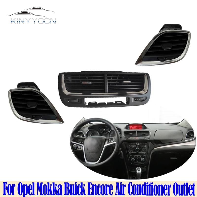 For Opel Mokka Buick Encore Air Conditioner Outlet Front Panel Grille AC Air outlet Adjustment Knob Center Console Dashboard