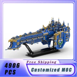 Space War MOC Classic 40k Giant Warship Building Blocks Assemble Model Display Children's Toys Christmas Gifts