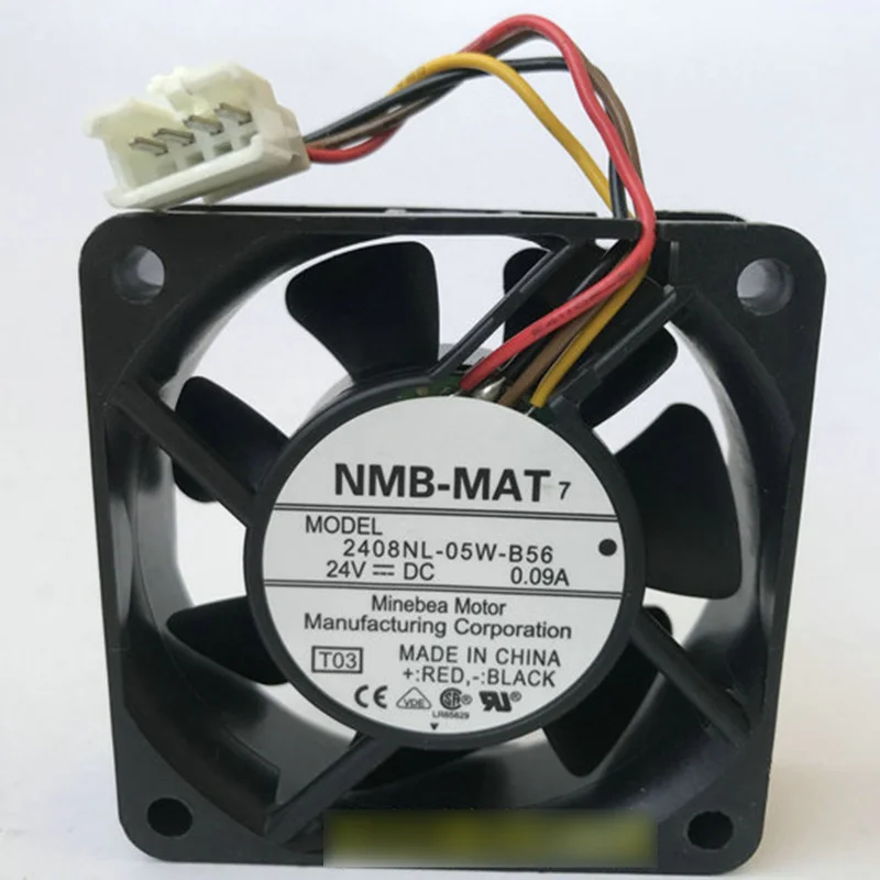 

Новый вентилятор охлаждения инвертора NMB-MAT 2408NL-05W-B56 24В 0.09А, 4-проводной # QW