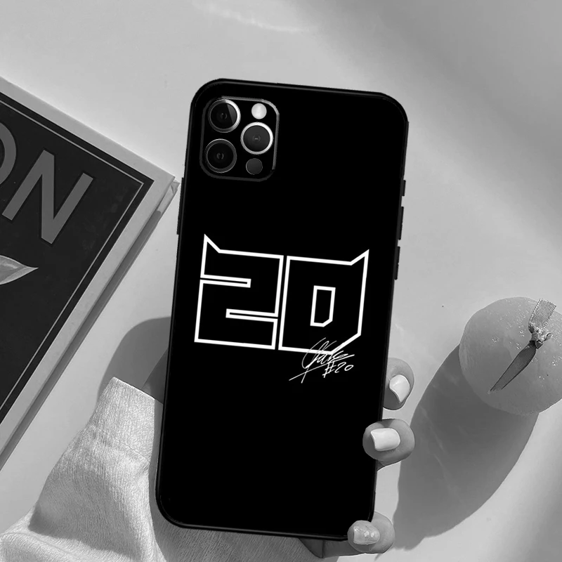 Moto NO.20 Fabio Quartararo Cover Case For iPhone 16 15 14 Pro Max 15 14 13 12 11 Pro Max XS 12 13 Mini 15 Plus Fundas