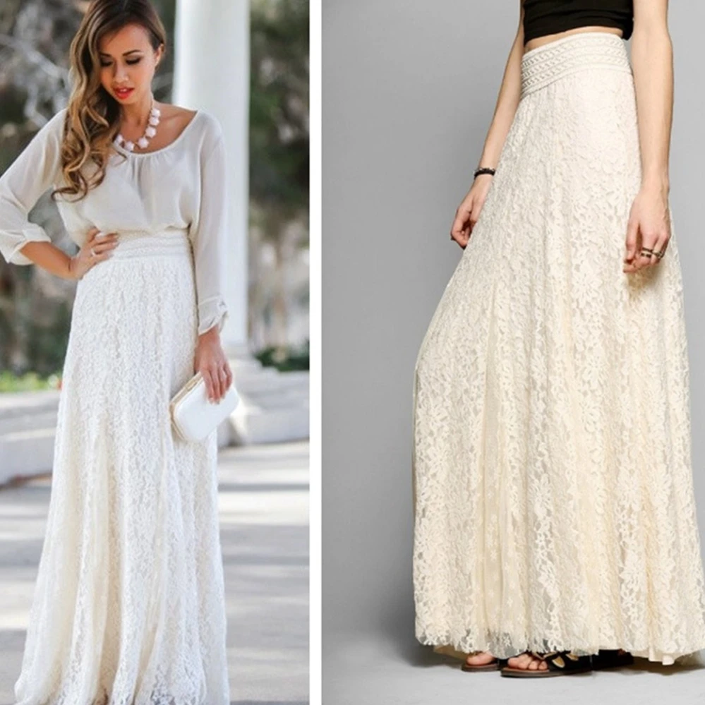 

Новая летняя коллекция: Корейская юбка-миди А-силуэта с высокой талией, кружевом и вырезами, однотонная, для офиса и повседневной носки.