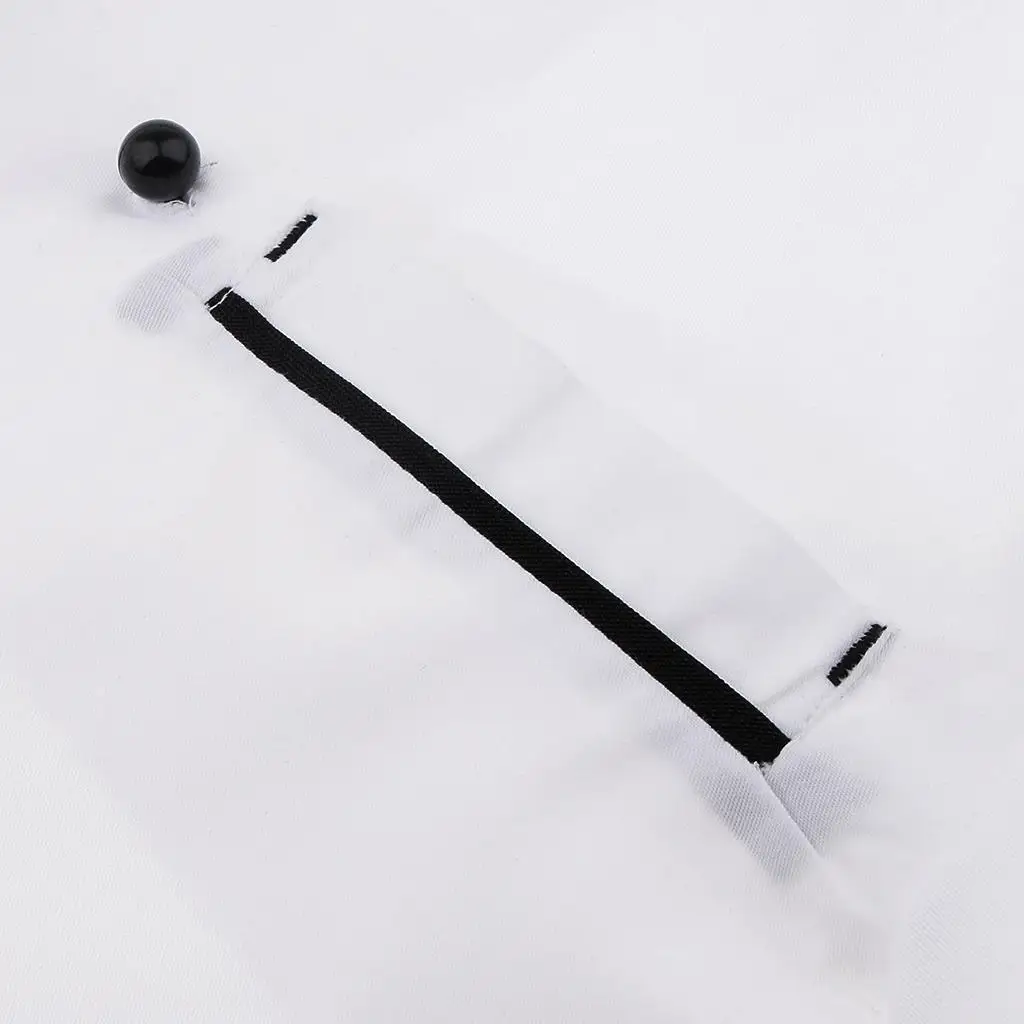 Chef Jacket Uniform Short Sleeve Hotel Kitchen Chefwear Cook Coat 2XL White