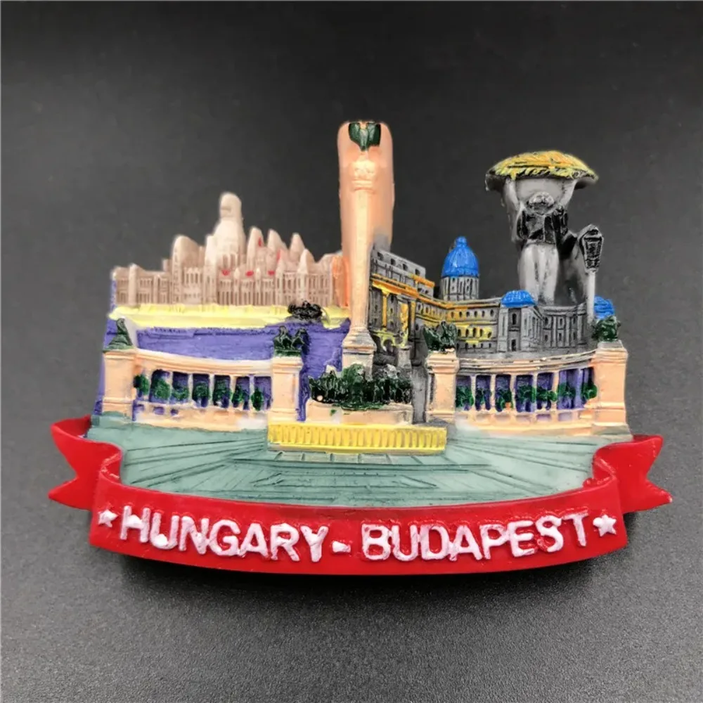 Budapest Panoramic Fridge Magnets Resin Home Décor Refrigerator Sticker Hungary Tourism Souvenir