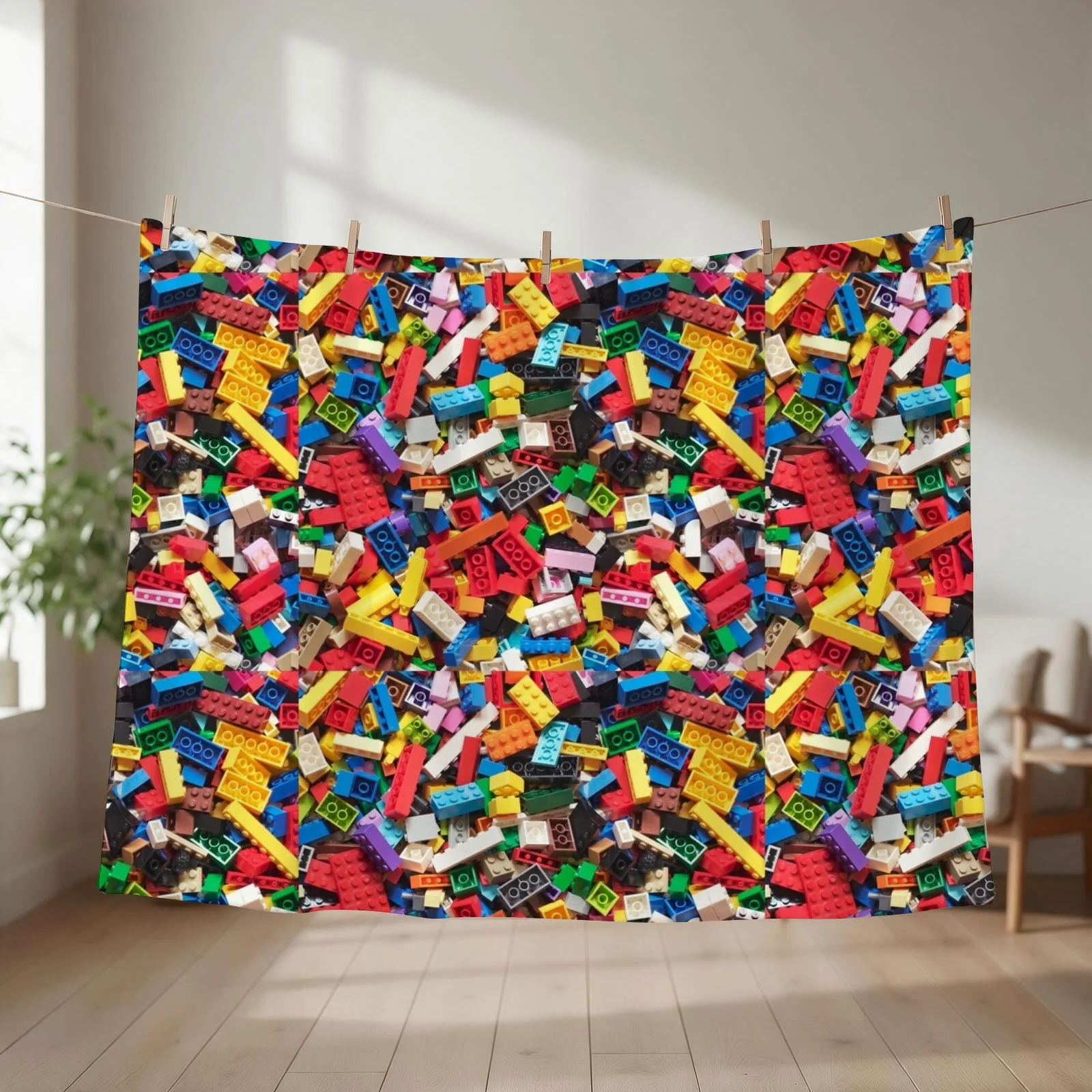 Building blocks Throw Blanket Nap Cute Luxury Designer Blankets For Baby Blankets